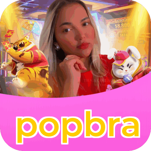 Plataforma popbra mostrando interface moderna, jogos certificados e recursos de segurança licenciados
